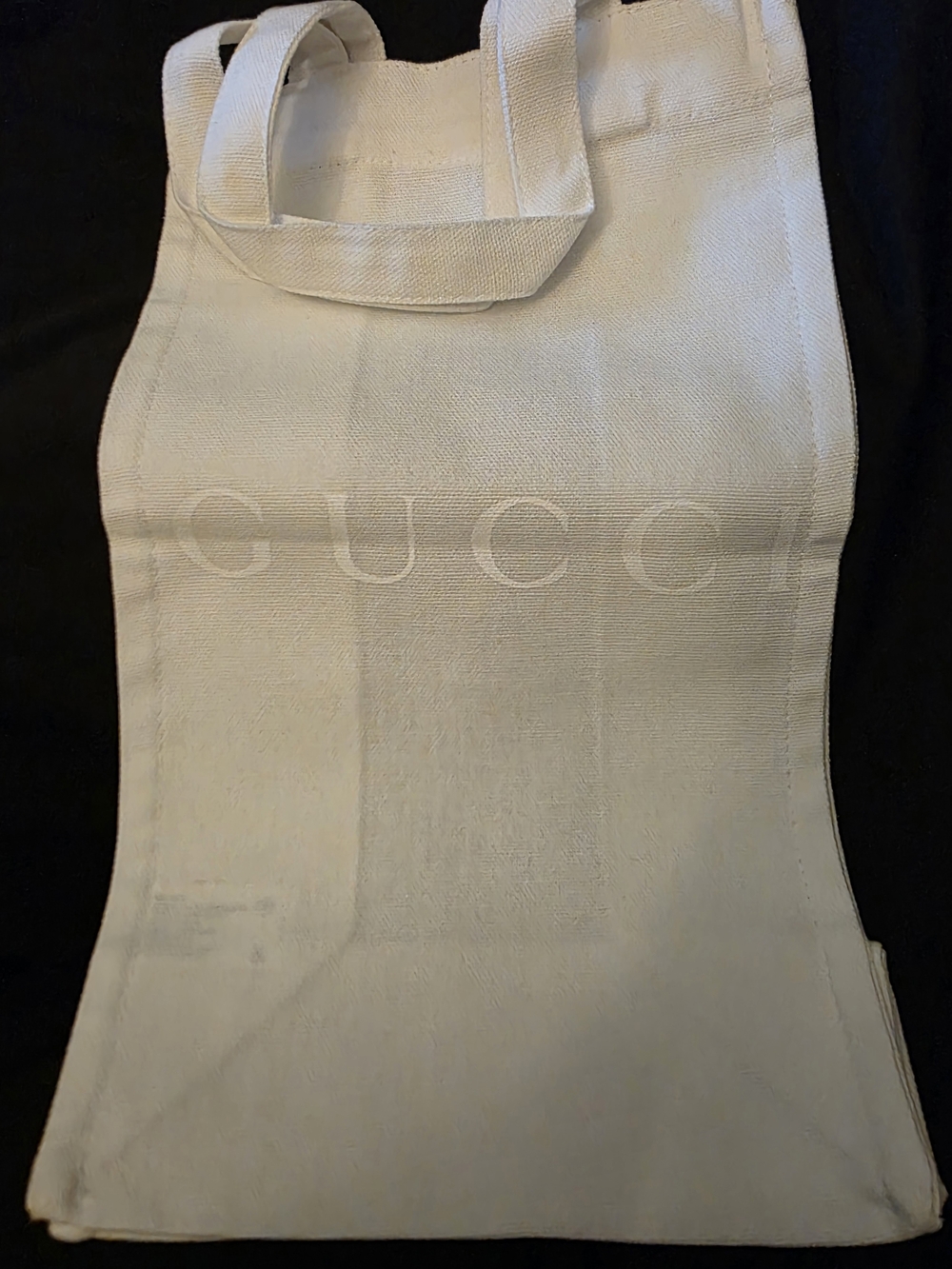 Gucci Ivory Canvas Tote with Subtle Logo
